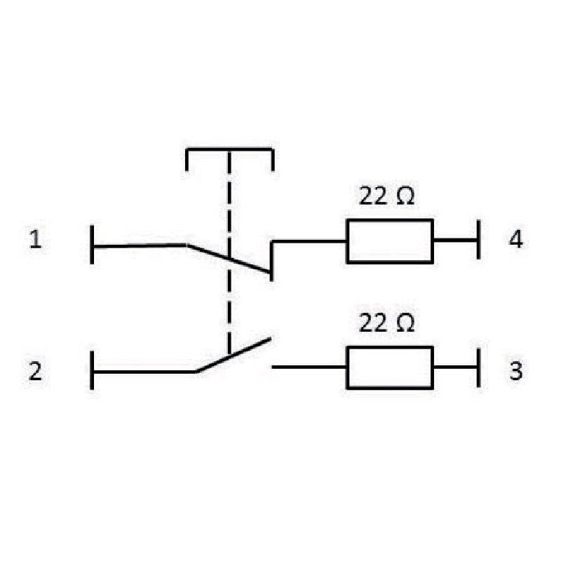 Druckknopfschalter für Hydraulik Senken 1-40-258-076